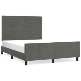 rama-lozka-z-zaglowkiem-ciemnoszara-203-x-146-x-118-128-cm