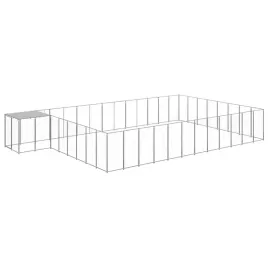 kojec-dla-psa-srebrny-3025-m-stalowy