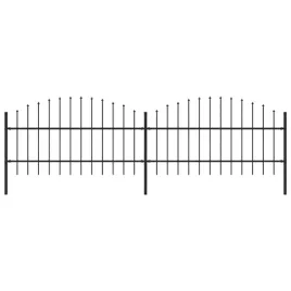 ogrodzenie-ogrodowe-z-wlocznia-stalowe-359-x-100-cm-czarne