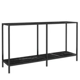 stolik-konsolowy-czarny-140x35x755-cm-szklo-hartowane