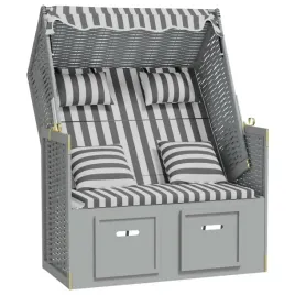 kosz-plazowy-szaro-bialy-z-baldachimem-115-x-55-x-133-156-cm