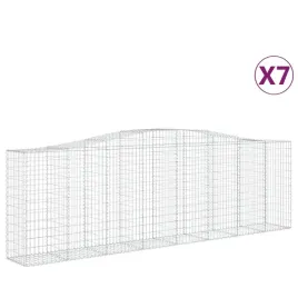 kosze-gabionowe-7-szt-400x50x120-140-cm-galwanizowane-zelazo