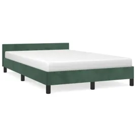 rama-lozka-z-zaglowkiem-aksamitna-ciemnozielona-207-x-126-x-50-cm