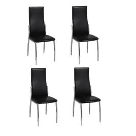 krzesla-stolowe-4-szt-czarne-obite-sztuczna-skora