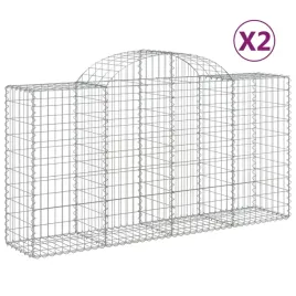 kosze-gabionowe-2-szt-200x50x100-120-cm-galwanizowane-zelazo