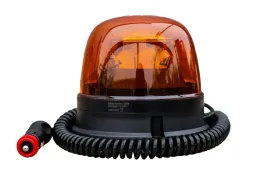 lampa-led-ostrzegawcza-blyskowa-kogut-pomaranczowa-na-magnes-28w-12-24v