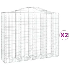 kosze-gabionowe-2-szt-200x50x160-180-cm-galwanizowane-zelazo