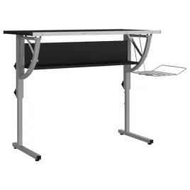 biurko-kreslarskie-czarno-szare-110x53x-58-87-cm