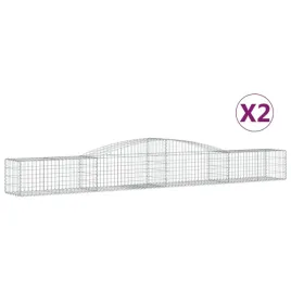 kosze-gabionowe-2-szt-400x50x40-60-cm-galwanizowane-zelazo