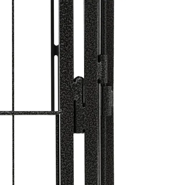 kojec-dla-psa-20-paneli-czarny-50x100-cm-stal-stan-nowy