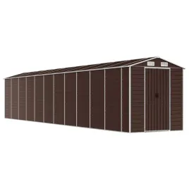 szopa-ogrodowa-brazowa-191x980x198-cm-stal-galwanizowana