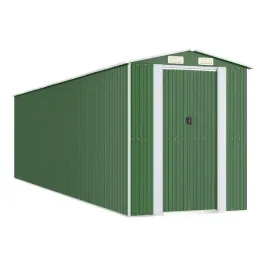 szopa-ogrodowa-zielona-192x772x223-cm-stal-galwanizowana