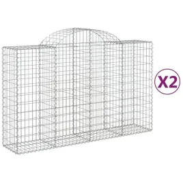 kosze-gabionowe-2-szt-200x50x120-140-cm-galwanizowane-zelazo