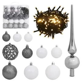 120-cz-zestaw-bombek-na-choinke-ze-szpicem-300-led-bialo-szary
