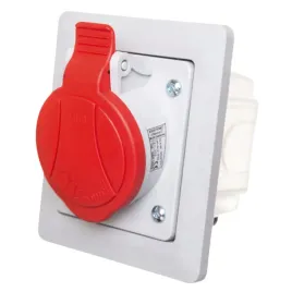 elektromet-gniazdo-skosne-podtynkowe-z-ramka-5p-16a-400v-czerwone-ip44