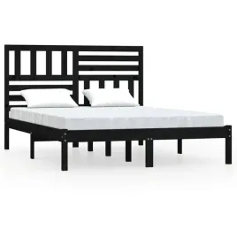 czarna-drewniana-rama-lozka-1955-x-146-x-100-cm-lite-drewno-sosnowe