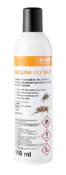 Seclira Fly Bait 500 ml gotowy spray na MUCHY szybkie działanie BASF