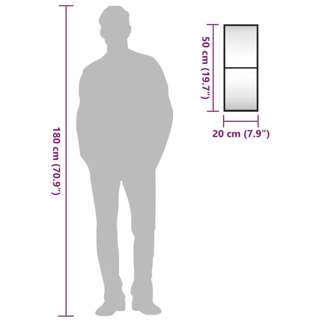 lustro-scienne-czarne-20x50-cm-prostokatne-zelazo-stan-nowy