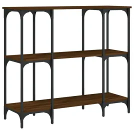 stolik-konsolowy-z-regulowanymi-nozkami-brazowy-dab-102x35x90-cm