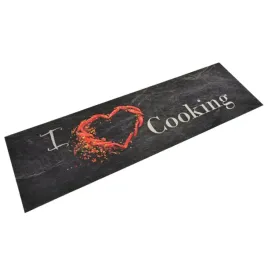 dywanik-kuchenny-wzor-z-napisem-cooking-czarny-45x150-cm