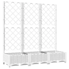 donica-ogrodowa-z-kratka-do-pnaczy-polipropylen-biala-120x40x1215-cm