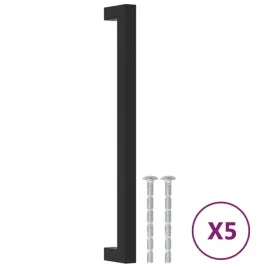 uchwyty-do-szafek-5-szt-czarne-224-mm-stal-nierdzewna