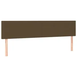 zaglowki-do-lozka-2-szt-ciemnobrazowy-100x5x78-88cm-tkanina
