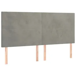 zaglowki-do-lozka-4-szt-jasnoszary-100x5x78-88cm-aksamitny
