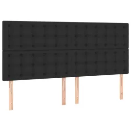 zaglowki-do-lozka-4-szt-czarny-100x5x78-88cm-sztuczna-skora