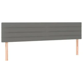 zaglowki-do-lozka-2-szt-ciemnoszary-100x5x78-88-cm-tkanina