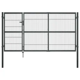 brama-ogrodzeniowa-ze-slupkami-stal-350-x-140-cm-antracytowa