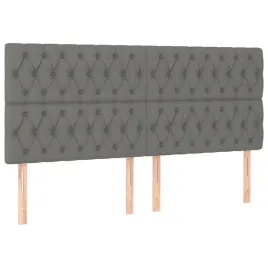 zaglowki-do-lozka-4-szt-ciemnoszare-100x7x78-88-cm-tkanina