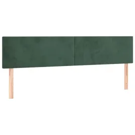 zaglowki-do-lozka-2-szt-ciemnozielony-100x5x78-88cm-aksamit