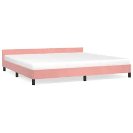 rama-lozka-z-zaglowkiem-aksamitna-rozowa-207-x-206-x-50-cm