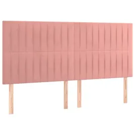 zaglowki-do-lozka-4-szt-rozowy-100x5x78-88-cm-aksamitny
