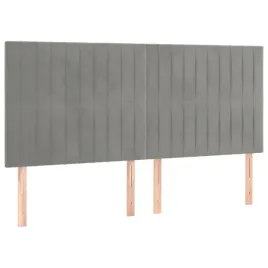 zaglowki-do-lozka-4-szt-jasnoszary-100x5x78-88cm-aksamitny