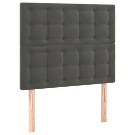 zaglowki-do-lozka-2-szt-ciemnoszary-100x5x78-88cm-aksamitny