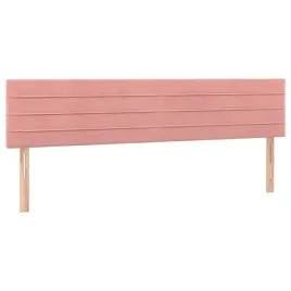zaglowki-do-lozka-2-szt-rozowy-100x5x78-88-cm-aksamitny
