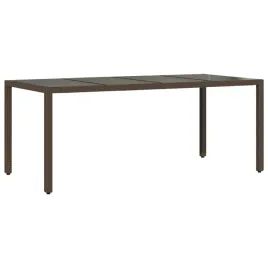 stol-ogrodowy-brazowy-z-szklanym-blatem-190-x-90-x-75-cm