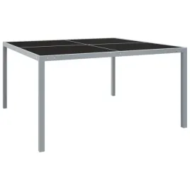 stol-ogrodowy-szary-130-x-130-x-72-cm-stal-malowana-proszkowo-szklo-ha