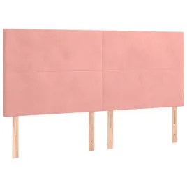 zaglowki-do-lozka-4-szt-rozowy-100x5x78-88-cm-aksamitny