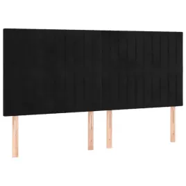 zaglowki-do-lozka-4-szt-czarny-100x5x78-88-cm-aksamitny