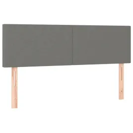 zaglowek-lozka-regulowana-wysokosc-ciemnoszary-144x5x78-88-cm