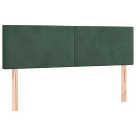 zaglowki-do-lozka-2-szt-ciemnozielone-72x5x78-88-cm-aksamit