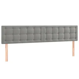 zaglowek-lozka-aksamitny-regulowany-jasnoszary-160x5x78-88-cm
