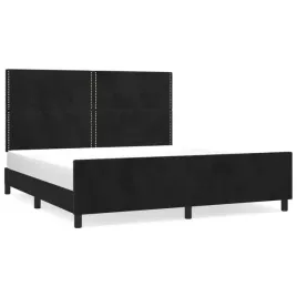 rama-lozka-z-zaglowkiem-aksamit-czarna-203-x-186-x-118-128-cm