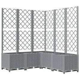 donica-ogrodowa-z-kratka-polipropylen-jasnoszary-120x120x136-cm