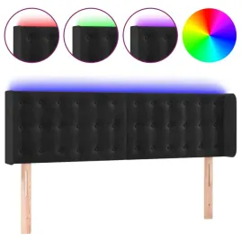 zaglowek-do-lozka-z-led-czarny-147x16x78-88-cm-aksamit