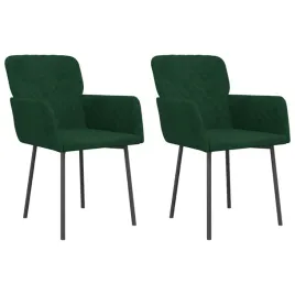 krzesla-stolowe-2-szt-ciemnozielone-obite-aksamitem