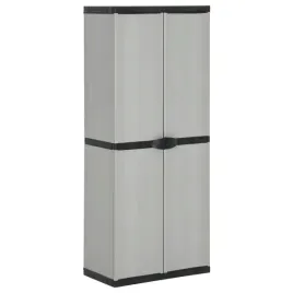 szafa-ogrodowa-z-3-polkami-szaro-czarna-68x40x168-cm